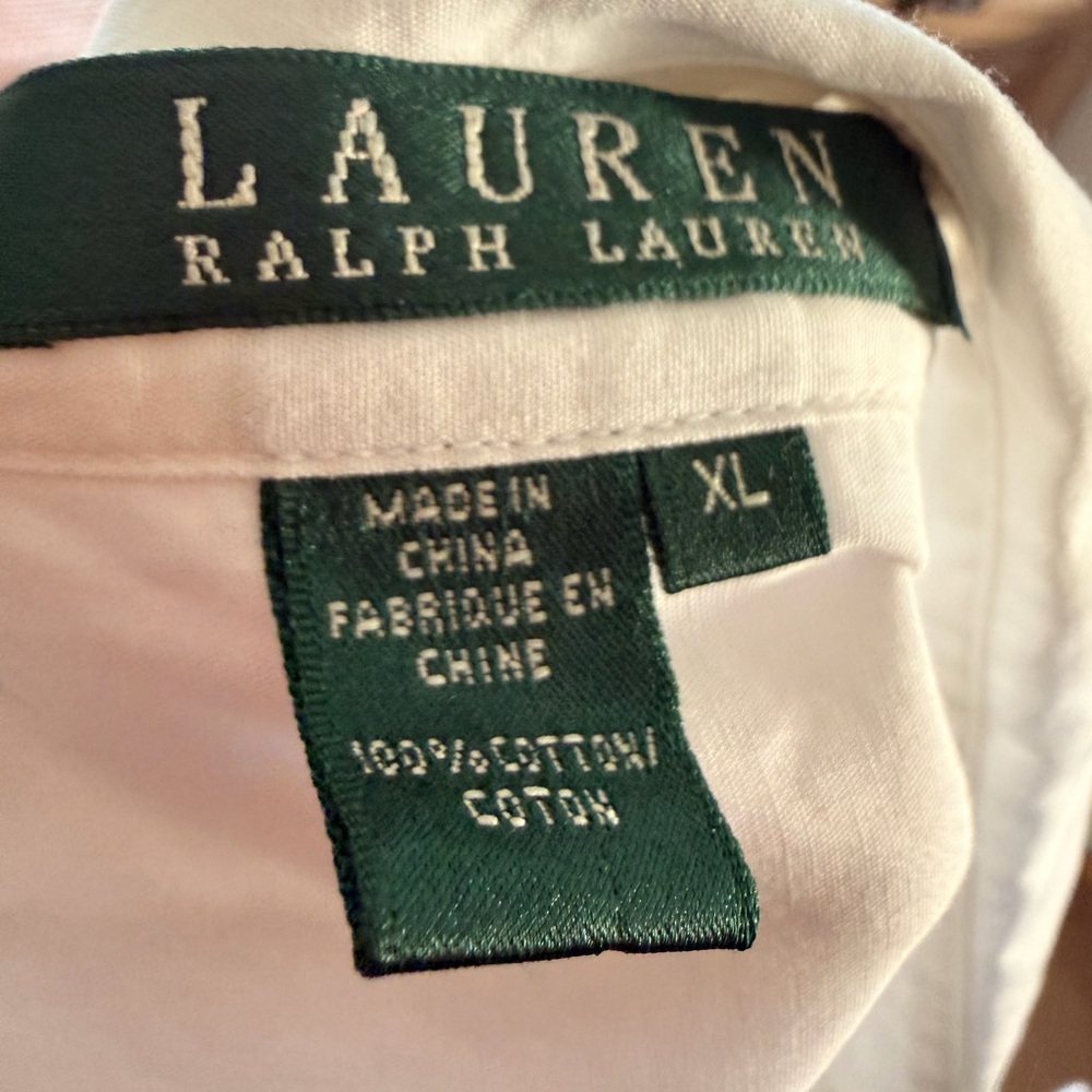 Ralph Lauren Cream Cotton Shirt - Picture 2 of 3